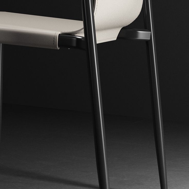 Contemporary Metal Dining Armless Chairs Leather Dining Chairs for Restaurant Clearhalo ' kitchen&dining_furn' 'Dining Chairs' 'Dining Tables & Seating' 'dining_chair' 'furn' 'furn_dining_chair' 'Furniture' 'furniture_dining_chair' 'Kitchen & Dining Furniture' 'kitchen' 1200x1200_76f62e2a-40e5-4f23-9f32-e2a64c984506