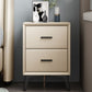 Modern Slate Top Night Table Bedroom 2 Drawers Night Stand with Legs Clearhalo 'Bedroom Furniture' 'furn' 'furn_night_stand' 'Furniture' 'night_stand' 'Nightstands' 1200x1200_76f9250b-8e9d-4746-aaf0-4cf0f5028c38