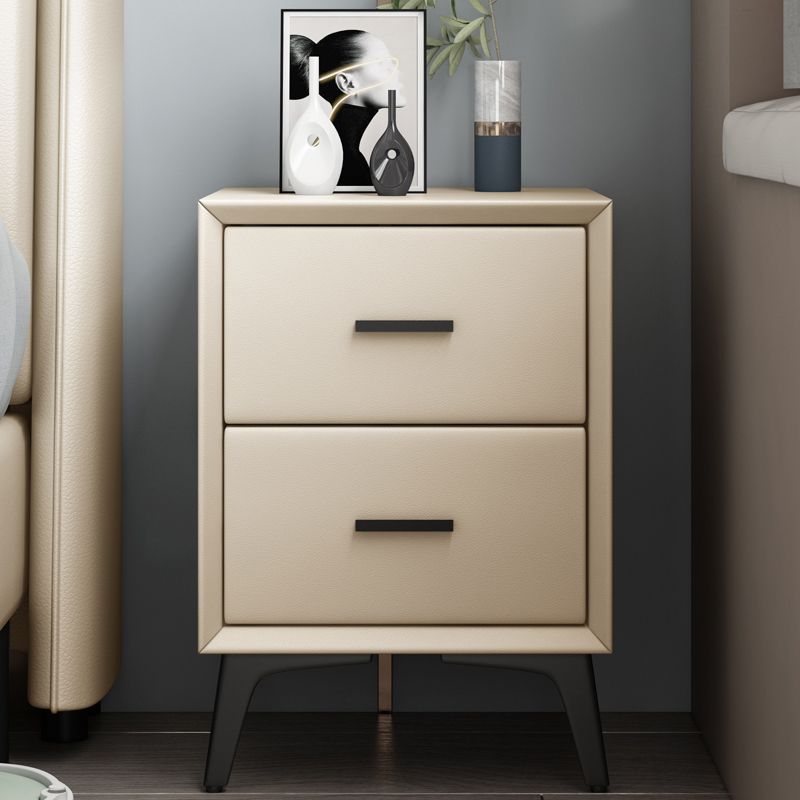 Modern Slate Top Night Table Bedroom 2 Drawers Night Stand with Legs Clearhalo 'Bedroom Furniture' 'furn' 'furn_night_stand' 'Furniture' 'night_stand' 'Nightstands' 1200x1200_76f9250b-8e9d-4746-aaf0-4cf0f5028c38