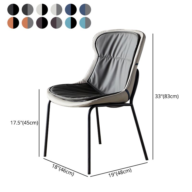 Modern Upholstered Side Dining Chairs Side Chair with Metal Legs (Set of 2) Clearhalo ' kitchen&dining_furn' 'Dining Chairs' 'Dining Tables & Seating' 'dining_chair' 'furn' 'furn_dining_chair' 'Furniture' 'furniture_dining_chair' 'Kitchen & Dining Furniture' 'kitchen' 1200x1200_76f9e265-2047-44de-b4c8-e3a52dd9eae0