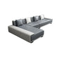 29"H Scandinavian Sectional Sofa Leather Grey Sectionals with Bostol Pillows Clearhalo 'furn' 'furn_sectionals' 'Furniture' 'Living Room Furniture' 'Sectionals' 1200x1200_76fa33ad-50b6-4763-982b-fee798984951