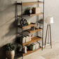 Contemporary Wooden Bookshelf Open Back Etagere Bookcase with Shelves Clearhalo 'Bookcases' 'furn' 'furn_bookcases' 'Furniture' 'Office Furniture' 1200x1200_76fa54d1-e4b8-4ad1-9bdc-c99a5e59e463