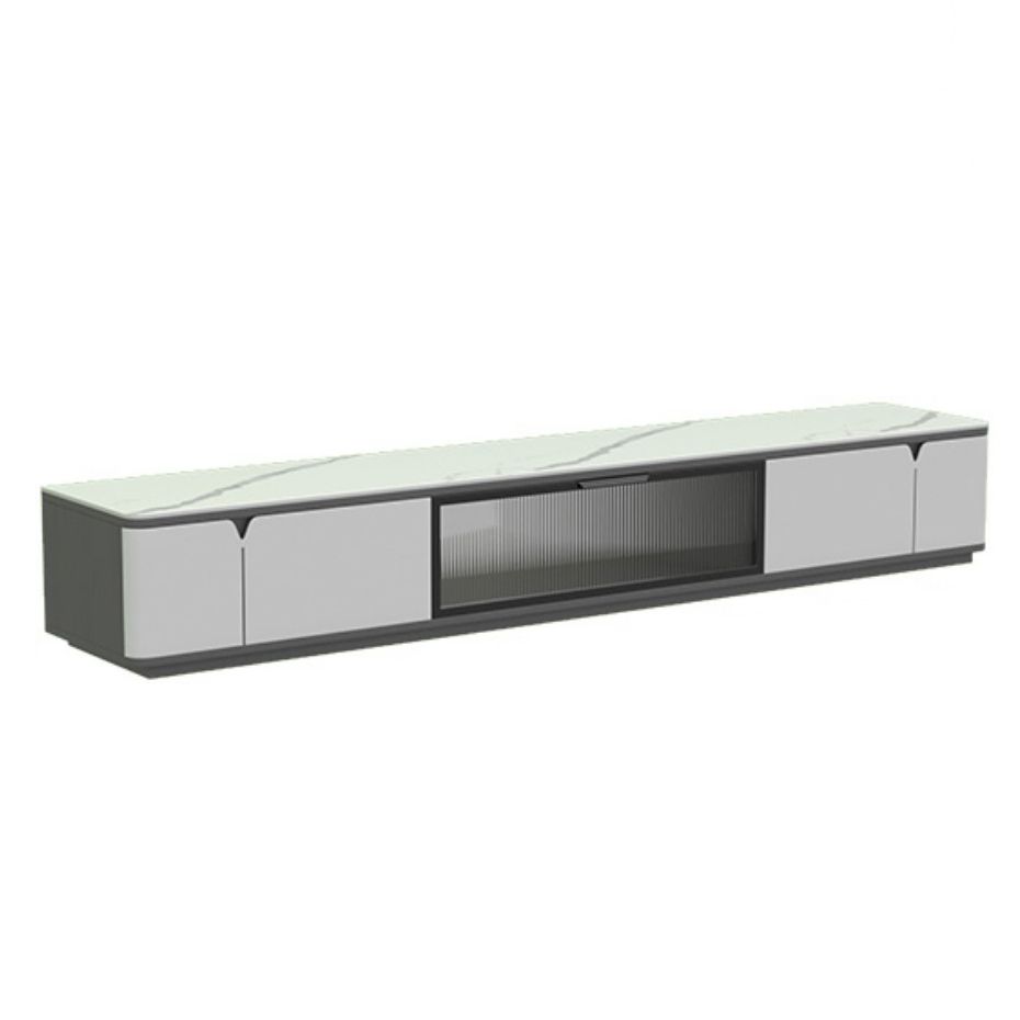 Contemporary TV Console Floating Faux Stone Media Console for Home Clearhalo 'furn' 'furn_tv_stands_entertainment_centers' 'Furniture' 'Living Room Furniture' 'TV Stands & Entertainment Centers' 'TV Stands & Media Storage Furniture' 'tv_stands_entertainment_centers' 1200x1200_76fb7839-e1d2-4b80-81a5-69a11b955663