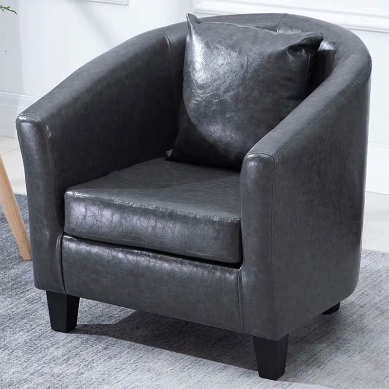 Linen e finta cuoio in pelle inclinata Basic Basic a quattro gambe set