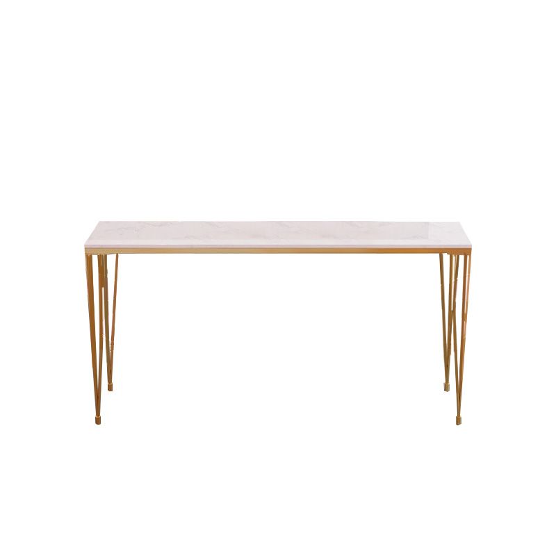 Rectangular Bar Height Table White Faux Marble Top Bistro Pub Table with 4 Legs Clearhalo 'Bar Furniture' 'Bar Tables' 'bar_tables' 'furn' 'furn_bar_tables' 'Furniture' 'Kitchen & Dining Furniture' 1200x1200_76fe1b01-367c-4992-b9a7-f5839a3cfa36