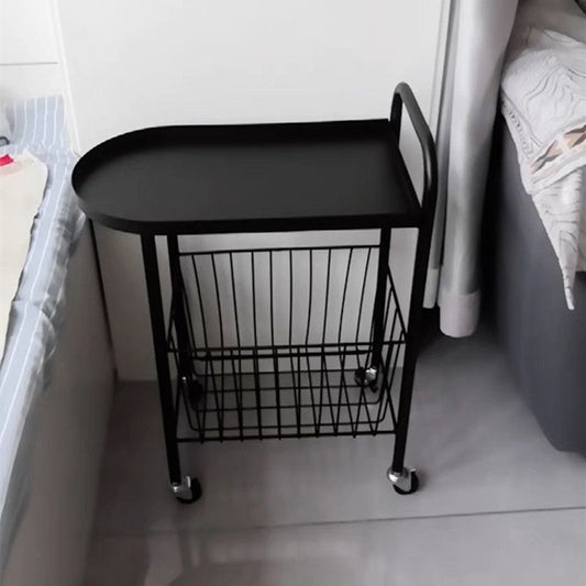 Tavolo laterale in stile Mid-secolo alto 23,6 "Tavolo laterale a doppio livello