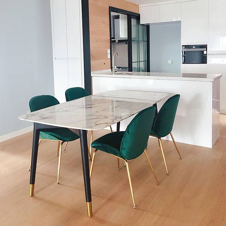 Stone Table Contemporary Style Rectangle Dining Site Table with 4 Legs Clearhalo ' dining_table' 'Dining Tables & Seating' 'Dining Tables' 'furn' 'furn_dining_table' 'Furniture' 'furniture_dining_table' 'Kitchen & Dining Furniture' 'kitchen&dining_furn' 'kitchen' 'kitchen_dining_table' 1200x1200_7701cf5b-476a-4fc5-bee2-018db5be7dcc