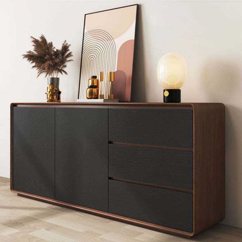 Contemporary Style Crednenza Wood Dining Buffet mit Schränken und Schubladen