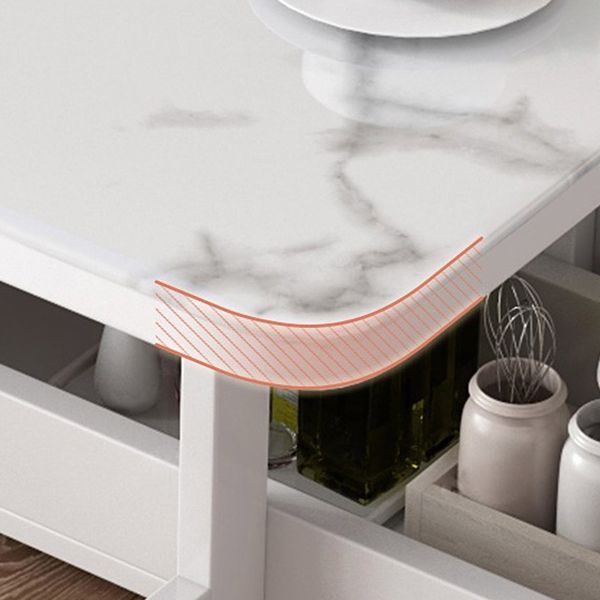 Modern White Dining Table Sintered Stone Drop-Leaf Dining Table for Home Use Clearhalo ' dining_table' 'Dining Tables & Seating' 'Dining Tables' 'furn' 'furn_dining_table' 'Furniture' 'furniture_dining_table' 'Kitchen & Dining Furniture' 'kitchen&dining_furn' 'kitchen' 'kitchen_dining_table' 1200x1200_7708e8a7-70ab-4f9f-8bc1-8cea0f2e31de