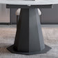 Modern Round Stone Dining Table Set 1/2/5/7 Pieces Dining Set for Home Use Clearhalo 'Dining Room Sets' 'Dining Tables & Seating' 'dining_room_set' 'furn' 'furn_dining_room_set' 'Furniture' 'furniture_dining_room_set' 'Kitchen & Dining Furniture' 1200x1200_77091e3c-c636-4f6b-91f8-58d03b51d887