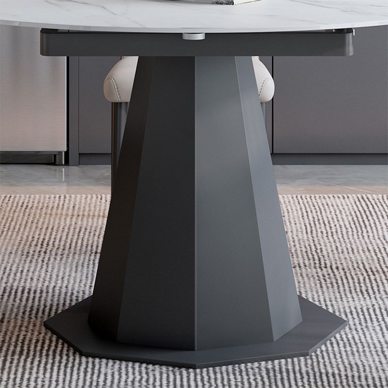 Modern Round Stone Dining Table Set 1/2/5/7 Pieces Dining Set for Home Use Clearhalo 'Dining Room Sets' 'Dining Tables & Seating' 'dining_room_set' 'furn' 'furn_dining_room_set' 'Furniture' 'furniture_dining_room_set' 'Kitchen & Dining Furniture' 1200x1200_77091e3c-c636-4f6b-91f8-58d03b51d887