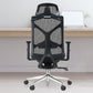 29-inch brede moderne bureaustoel, zwart gestoffeerde bureaustoel