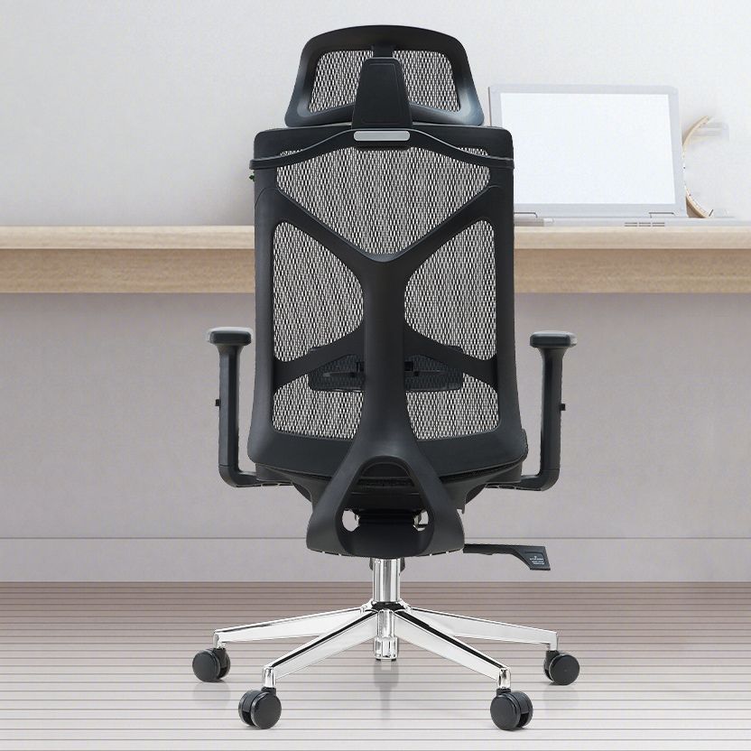 29-inch brede moderne bureaustoel, zwart gestoffeerde bureaustoel