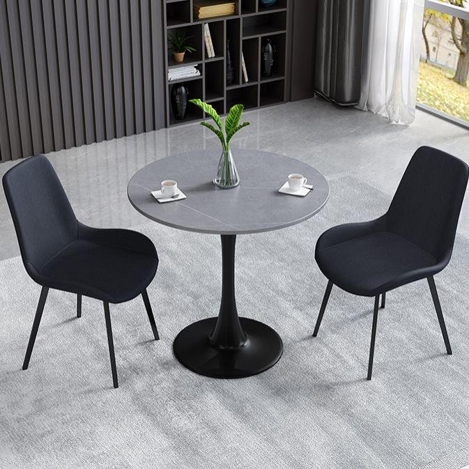 Simplicity Round Dining Room Table Sintered Stone Table with Tulip Base Clearhalo ' dining_table' 'Dining Tables & Seating' 'Dining Tables' 'furn' 'furn_dining_table' 'Furniture' 'furniture_dining_table' 'Kitchen & Dining Furniture' 'kitchen&dining_furn' 'kitchen' 'kitchen_dining_table' 1200x1200_770cd01e-517b-42da-9272-5e833b445609