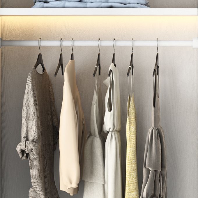 Weißer Holzgarderobe Schrank für zeitgenössische Lagerschrank