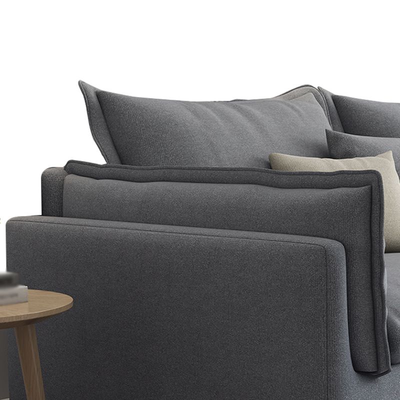 Living Room Gray Stationary Sofa Recessed Arm Standard Cushions Couch Clearhalo 'furn' 'furn_sofas' 'Furniture' 'furniture_sofas' 'Living Room Furniture' 'Sofa' 'sofas' 1200x1200_7714e78f-99af-4de9-92b5-1e2811b6c4a4