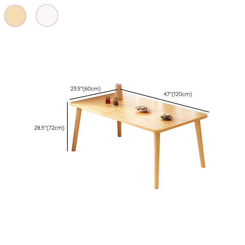 Contemporary 1/4/5 Pieces Dining Table Rectangle Wood Furniture for Restaurant