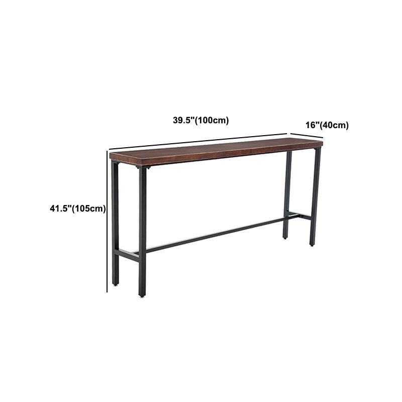 工業用 1/5/9 ピースバーテーブルセット長方形パインウッドカウンターテーブルカフェ用