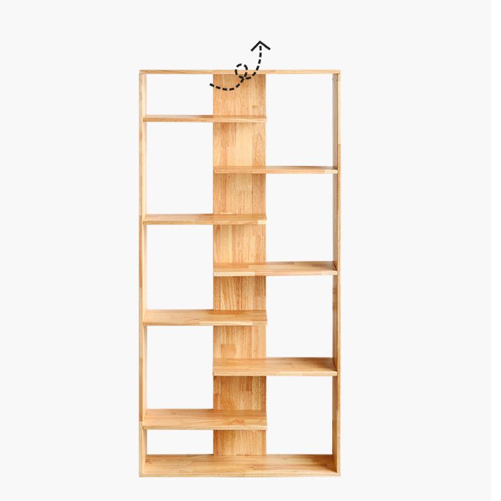 Open Back Bookshelf Scandinavian Style Solid Wood Bookcase for Study Room Office Clearhalo 'Bookcases' 'furn' 'furn_bookcases' 'Furniture' 'furniture_bookcases' 'kitchen' 'kitchen_bookcases' 'Living Room Furniture' 'Office Furniture' 1200x1200_771a9d49-413b-4853-a21e-6a6303e163a8