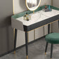 Vanity Set with 2 Storage Drawers Green Make-up Vanity, 15.74" Wide