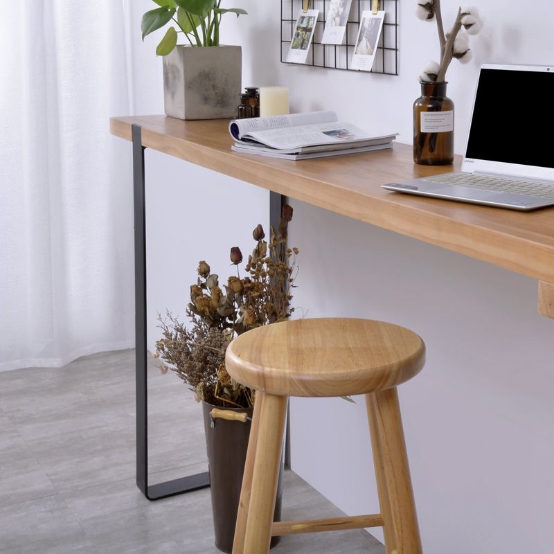 Industrial Solid Wood Counter Stool Round Backless Bar Stool with Footrest Clearhalo 'Bar Furniture' 'Bar Stools' 'bar_stools' 'furn' 'furn_bar_stools' 'Furniture' 'Kitchen & Dining Furniture' 1200x1200_771b2ede-d7d9-459f-9833-0017265a569b