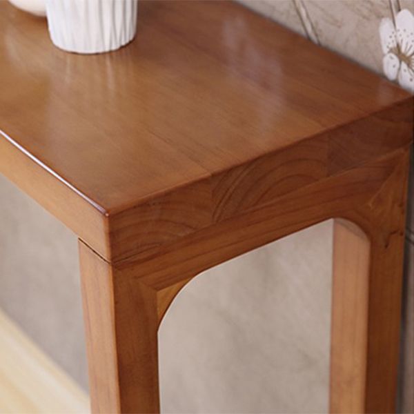 12 inch Wide Accent Table Mid-Century Modern Rectangle Console Table for Hall