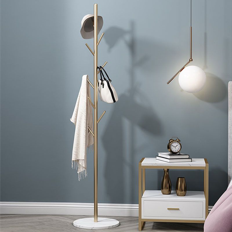 Moderno Hall Stand Metal Freing Standing With Hooks Entry Hall Árbol