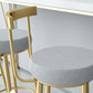 Glam Metal Bar and Counter Stool Low Back Stool with 4 Legs in Gold Clearhalo 'Bar Furniture' 'Bar Stools' 'bar_stools' 'furn' 'furn_bar_stools' 'Furniture' 'furniture_bar_stools' 'Kitchen & Dining Furniture' 1200x1200_771da7b0-c5ed-4d27-95cd-52c4933f9fbd