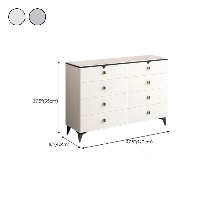 Stone Glam Aufbewahrungstruhe Schlafzimmer 16" breite Kommode mit Schubladen