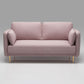 Square Arm Contemporary Settee Sofa Standard Velvet Settee Couch Clearhalo 'furn' 'furn_sofas' 'Furniture' 'Living Room Furniture' 'Sofa' 'sofas' 1200x1200_7723b90d-aec2-4dca-8cdc-d23f17ec7e0a