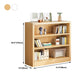 40.55"H Bookshelf Scandinavian Style Closed Back Bookcase for Home and Office