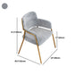 Glam Style Dining Arm Chair Upholstered Open Back Dining Chair for Indoor Clearhalo 'Dining Chairs' 'Dining Tables & Seating' 'dining_chair' 'furn' 'furn_dining_chair' 'Furniture' 'furniture_dining_chair' 'Kitchen & Dining Furniture' 1200x1200_77264668-1c2e-4e9d-8491-8d4cf9a6ff78