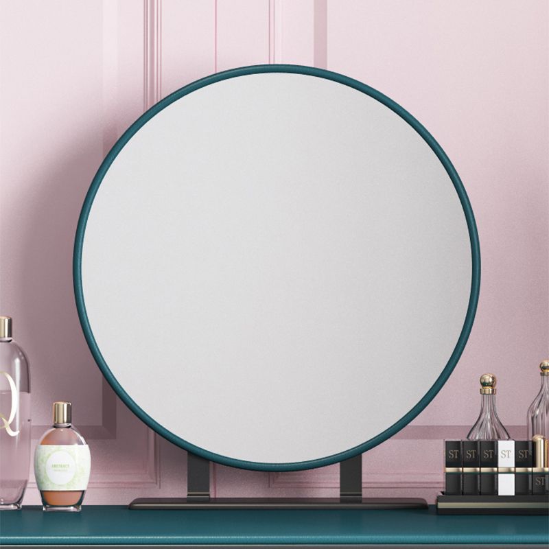 Glam Style 28.7" Height Vanity Set with Stool and Mirror Vanity