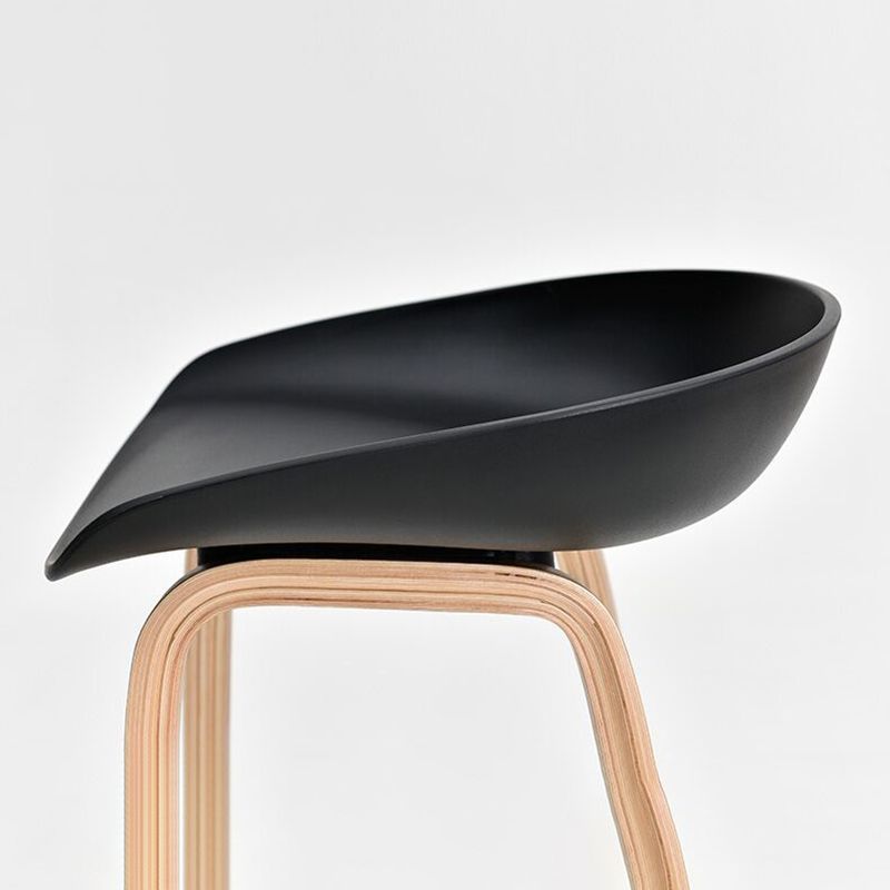 Modern Style Solid Wood Bar Stool with Footrest and Acrylic Low Back Bar Stool Clearhalo 'Bar Furniture' 'Bar Stools' 'bar_stools' 'furn' 'furn_bar_stools' 'furniture_bar_stools' 'Kitchen & Dining Furniture' 'kitchen&dining_furn' 'kitchen' 'kitchen_furn' Furniture' 1200x1200_77272c4a-a4f4-4598-9b5b-8e3827e4a119