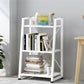 Modern Style Bookcase Metal Frame Open Back Bookshelf for Home Office