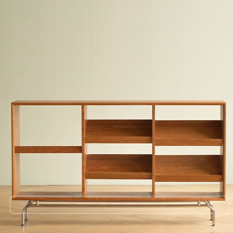 Libreria orizzontale aperta contemporanea libreria in legno solido per ufficio