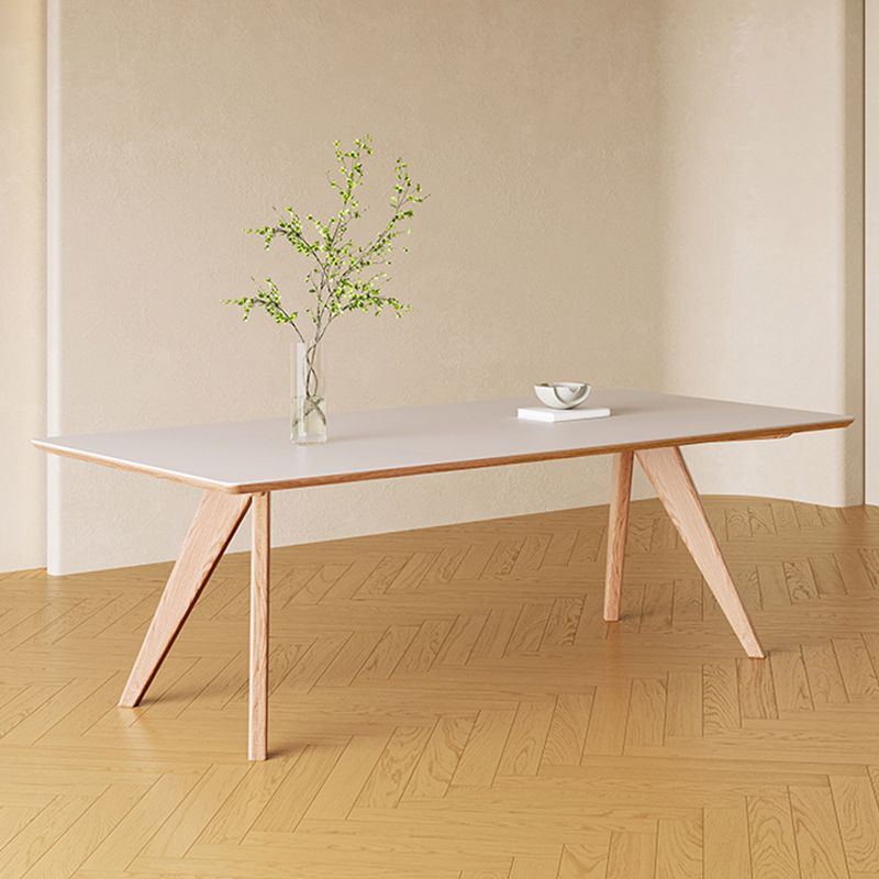 Medieval Modern Stone Dining Table 4 Ash Legs Table for Dining Room Clearhalo 'Dining Tables & Seating' 'Dining Tables' 'dining_table' 'furn' 'furn_dining_table' 'Furniture' 'Kitchen & Dining Furniture' 1200x1200_772a2cd7-bff9-4201-ac3d-43ff4012f07e