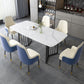 Black Metal Double Pedestal Dining Table Industrial Rectangle Fixed Table Clearhalo 'Dining Tables & Seating' 'Dining Tables' 'dining_table' 'furn' 'furn_dining_table' 'Furniture' 'furniture_dining_table' 'Kitchen & Dining Furniture' 'kitchen' 'kitchen_dining_table' 1200x1200_772a36b3-ec8c-46e5-b6fc-ad809c14c49e