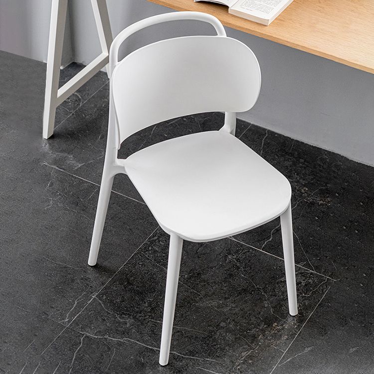 Modern Plastic Dining Chair Open Back Dining Side Armless Chair for Kitchen Clearhalo ' kitchen&dining_furn' 'Dining Chairs' 'Dining Tables & Seating' 'dining_chair' 'furn' 'furn_dining_chair' 'Furniture' 'furniture_dining_chair' 'Kitchen & Dining Furniture' 'kitchen' 1200x1200_772ae433-404d-4d11-b781-6652e924510f