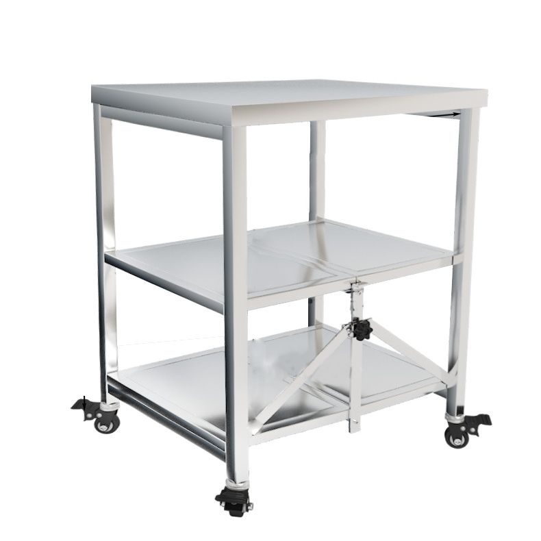 Tavolo da preparazione in metallo moderno tavolo da cucina per la casa con ripiani