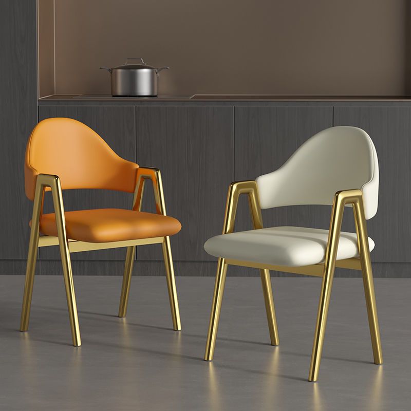 Glam Style Arm Chair 19.3" Wide Open Back Dining Side Chair Set Clearhalo 'Dining Chairs' 'Dining Tables & Seating' 'dining_chair' 'furn' 'furn_dining_chair' 'Furniture' 'Kitchen & Dining Furniture' 1200x1200_772cdb2c-cccf-4e67-93d8-b6788e6825e8