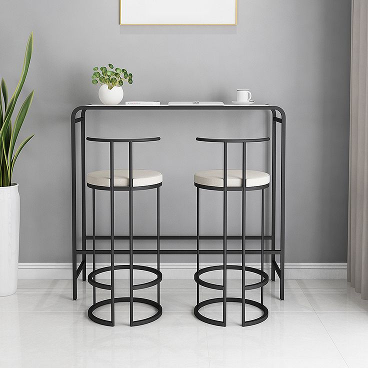 Industrial Pub Dining Set 1/3 Pieces Rectangular Table and Stool Clearhalo 'Bar Furniture' 'furn' 'furn_home_bar_bar_sets' 'Furniture' 'Home Bars & Bar Sets' 'home_bar_bar_sets' 'Kitchen & Dining Furniture' 1200x1200_772e09ad-a1dc-4f70-add2-ca4ab6ca0f5c