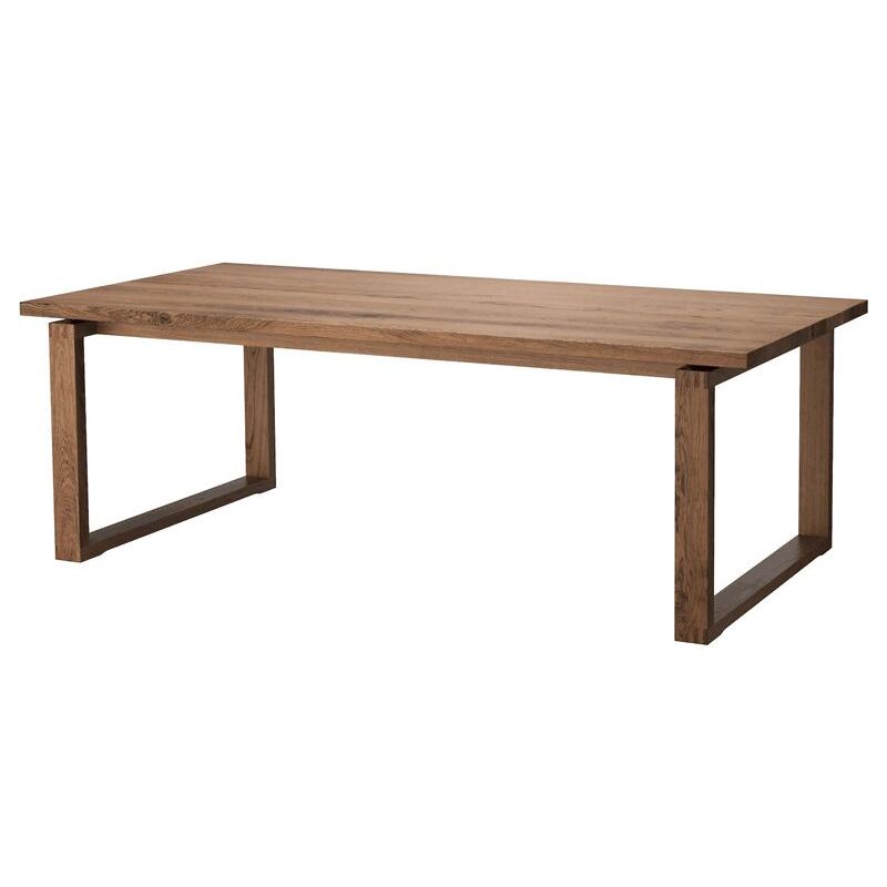 Rectangle Wood Dining Table Modern Pine Table in Brown with Double Pedestal Clearhalo ' dining_table' 'Dining Tables & Seating' 'Dining Tables' 'furn' 'furn_dining_table' 'Furniture' 'furniture_dining_table' 'Kitchen & Dining Furniture' 'kitchen&dining_furn' 'kitchen' 'kitchen_dining_table' 1200x1200_772e30c3-ba80-4c7c-9517-d829ff708154