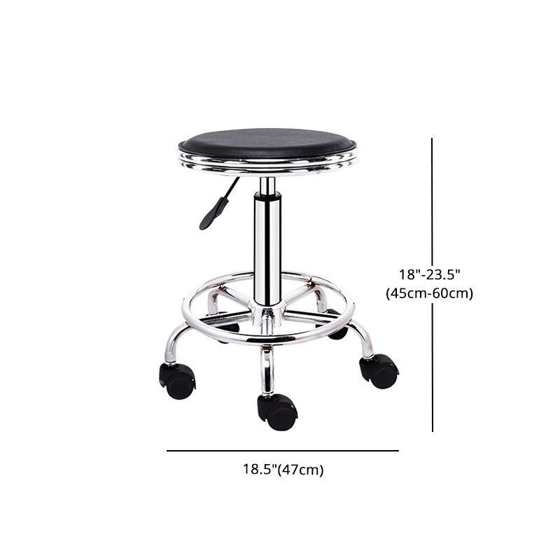 Modern Rotatable Liftable Stool Steel Household Bar Stool with Cushion and Pedal Clearhalo 'Bar Furniture' 'Bar Stools' 'bar_stools' 'furn' 'furn_bar_stools' 'furniture_bar_stools' 'Kitchen & Dining Furniture' 'kitchen&dining_furn' 'kitchen' 'kitchen_furn' Furniture' 1200x1200_772ed788-1a35-4050-9347-01e99836107d
