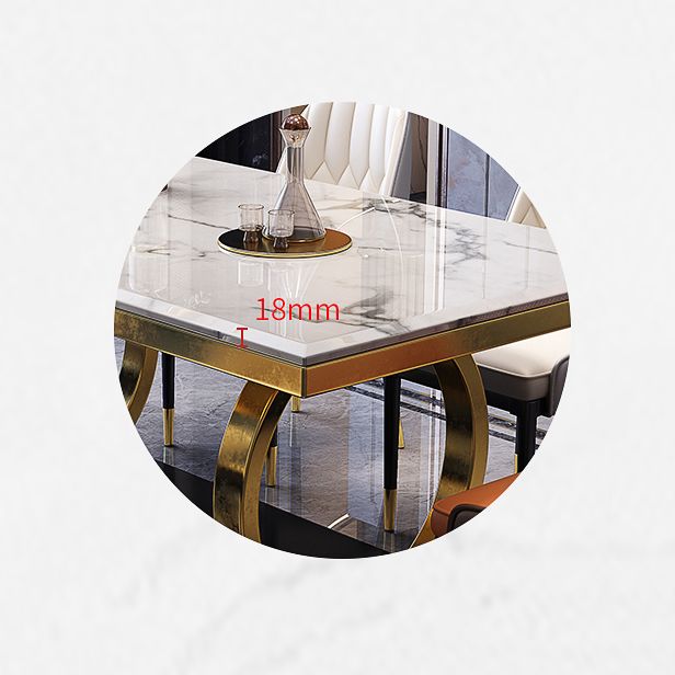 1/3/5/7 stuk faux marmeren top rechthoek eetkamer meubels set