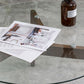 Round Clear Glass Coffee Table Nordic 3 Legs Coffee Cocktail Table Clearhalo 'Coffee & Accent Tables' 'Coffee Tables' 'coffee_tables' 'furn' 'furn_coffee_tables' 'Furniture' 'Living Room Furniture' 1200x1200_77346b0e-3709-4518-bb2f-6dad7987b476