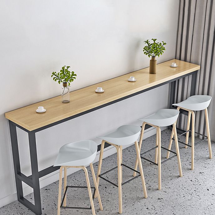 Table de pub rectangulaire moderne 1/2/5/9 pièces, ensemble de comptoir en bois pour salle à manger