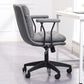 Black Nylon Base Contemporary Office Chair Swivel Computer Desk Chair Clearhalo 'Furniture' 'furniture_office_chair' 'Office Chairs' 'Office Furniture' 'office_chair' 1200x1200_7735ab31-d885-43cf-a36a-d430ad327311