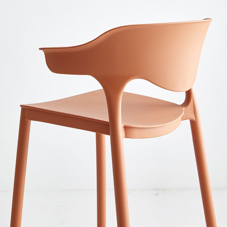 Macron Colorful Plastic Counter Stools Nordic Armrest Indoor Bar Stool Clearhalo 'Bar Furniture' 'Bar Stools' 'bar_stools' 'furn' 'furn_bar_stools' 'furniture_bar_stools' 'Kitchen & Dining Furniture' 'kitchen&dining_furn' 'kitchen' 'kitchen_furn' Furniture' 1200x1200_7738bef2-933d-450f-b084-19e172f3c57f