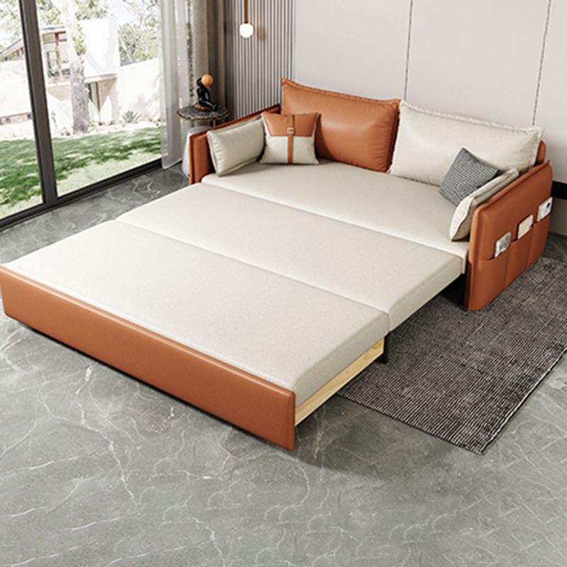 32 "" de large canapé-lit scandinave futon futon en cuir canier